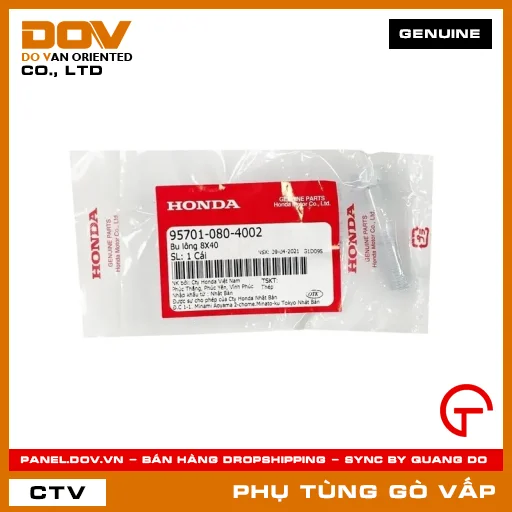 BU LÔNG 8X40 MÃ PHỤ TÙNG 957010804002 — 957010804002