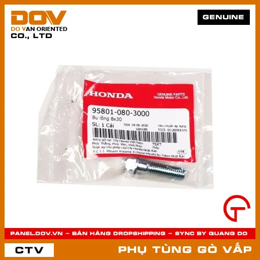 BU LÔNG 8X30 MÃ PHỤ TÙNG 958010803000 — 958010803000