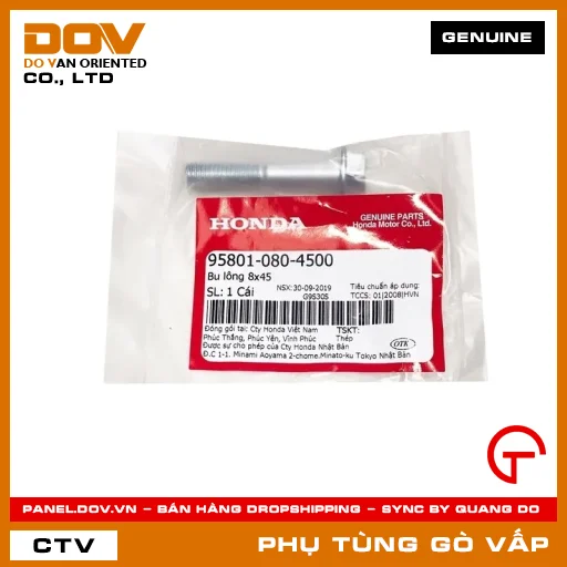 BU LÔNG 8X45 MÃ PHỤ TÙNG 958010804500 — 958010804500