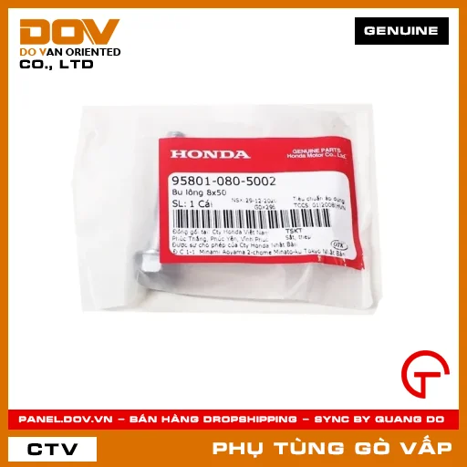 BU LÔNG 8X50 MÃ PHỤ TÙNG 958010805002 — 958010805002
