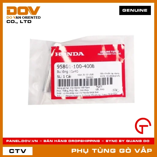 BU LÔNG 10X40 MÃ PHỤ TÙNG 958011004008 — 958011004008