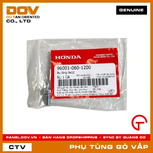 BU LÔNG 6X12 MÃ PHỤ TÙNG 960010601200 — 960010601200