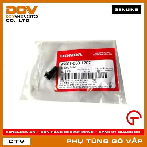 BU LÔNG 6X12 MÃ PHỤ TÙNG 960010601207 — 960010601207
