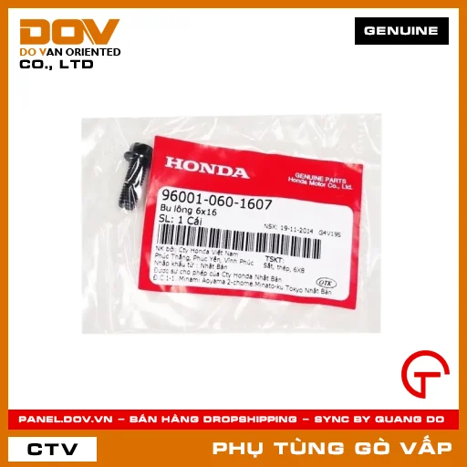 BU LÔNG 6X16 MÃ PHỤ TÙNG 960010601607 — 960010601607