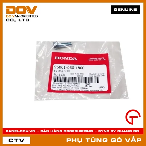 BU LÔNG 6X18 MÃ PHỤ TÙNG 960010601800 — 960010601800