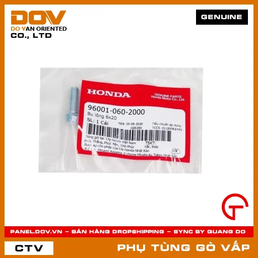 BU LÔNG 6X20 MÃ PHỤ TÙNG 960010602000 — 960010602000