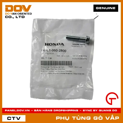 BU LÔNG 6X28 MÃ PHỤ TÙNG 960010602800 — 960010602800