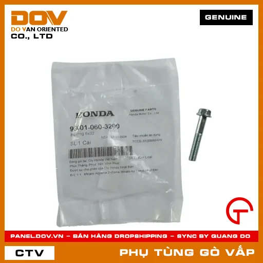BU LÔNG 6X32 MÃ PHỤ TÙNG 960010603200 — 960010603200
