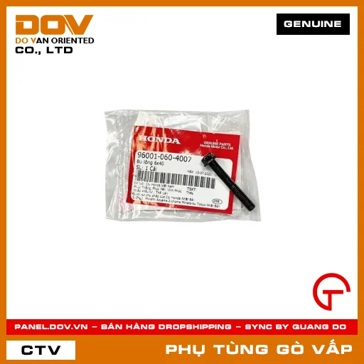 BU LÔNG 6X40 MÃ PHỤ TÙNG 960010604007 — 960010604007