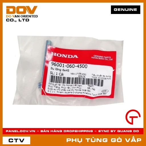 BU LÔNG 6X45 MÃ PHỤ TÙNG 960010604500 — 960010604500