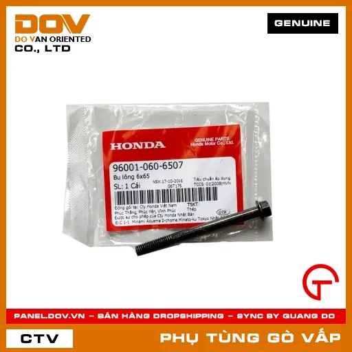BU LÔNG 6X65 MÃ PHỤ TÙNG 960010606507 — 960010606507