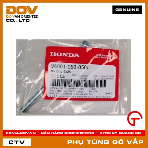 BU LÔNG 6X85 MÃ PHỤ TÙNG 960010608500 — 960010608500