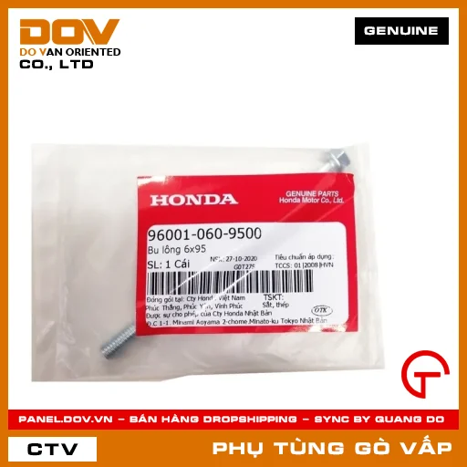 BU LÔNG 6X95 MÃ PHỤ TÙNG 960010609500 — 960010609500
