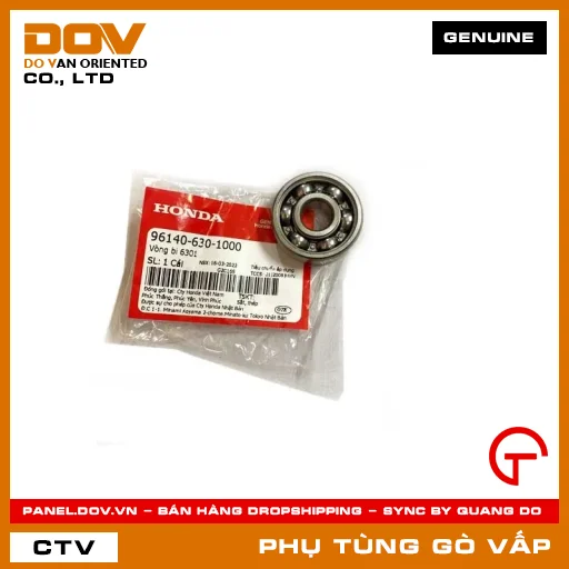 VÒNG BI 6301 MÃ PHỤ TÙNG 961406301000 — 961406301000