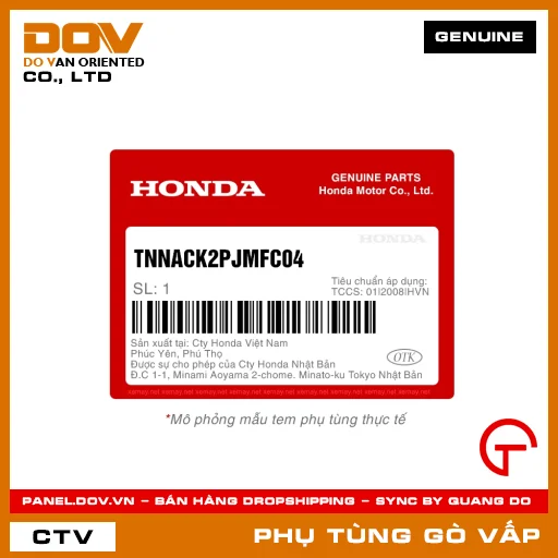 ỐP PÔ (CARBON) MÃ PHỤ TÙNG TNNACK2PJMFC04 — TNNACK2PJMFC04