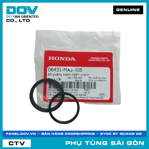 BỘ RON PISTON NGÀM PHANH | HONDA PARTS CODE 06431MA3405 — 06431MA3405