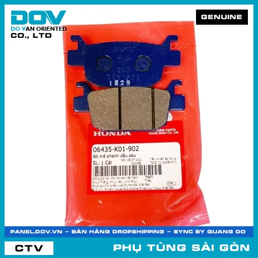 BỘ BỐ THẮNG NHỚT SAU | HONDA PARTS CODE 06435K01902 — 06435K01902