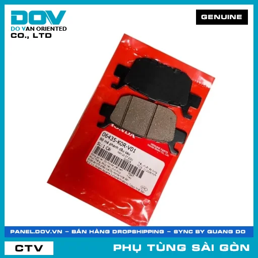 BỘ BỐ THẮNG NHỚT SAU | HONDA PARTS CODE 06435K0RV01 — 06435K0RV01