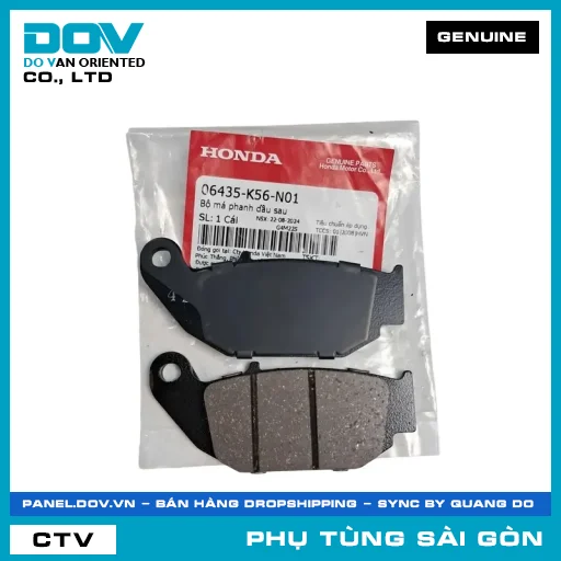 BỘ BỐ THẮNG NHỚT SAU | HONDA PARTS CODE 06435K56N01 — 06435K56N01