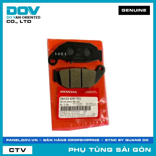 BỘ BỐ THẮNG NHỚT SAU | HONDA PARTS CODE 06435KPPT01 — 06435KPPT01