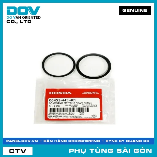 BỘ RON PISTON NGÀM PHANH | HONDA PARTS CODE 06451443405 — 06451443405