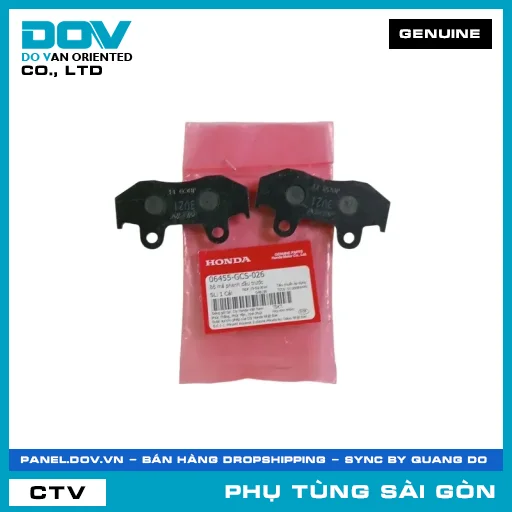 BỘ BỐ THẮNG NHỚT TRƯỚC | HONDA PARTS CODE 06455GCS026 — 06455GCS026