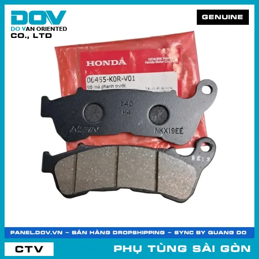 BỘ BỐ THẮNG TRƯỚC | HONDA PARTS CODE 06455K0RV01 — 06455K0RV01