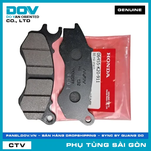 BỘ BỐ THẮNG | HONDA PARTS CODE 06455K20911 — 06455K20911