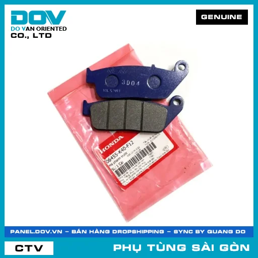 BỐ THẮNG TRƯỚC | HONDA PARTS CODE 06455K40F12 — 06455K40F12