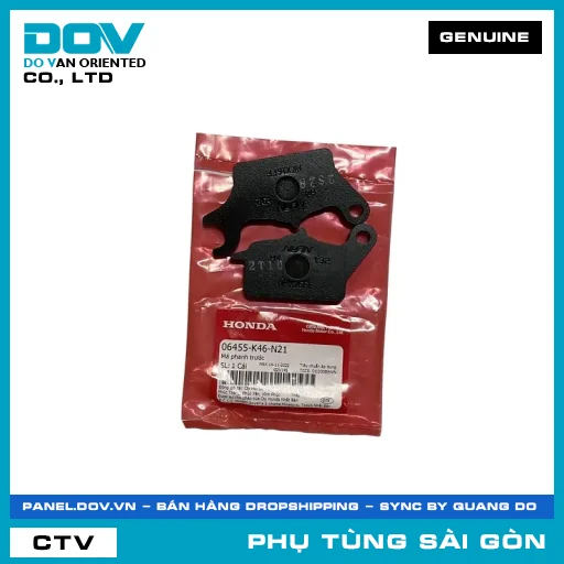 BỐ THẮNG TRƯỚC | HONDA PARTS CODE 06455K46N21 — 06455K46N21