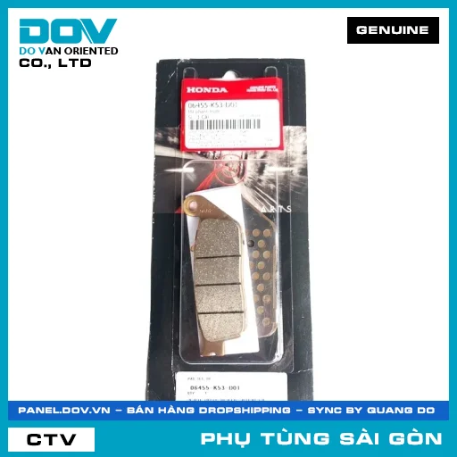 BỐ THẮNG TRƯỚC | HONDA PARTS CODE 06455K53D01 — 06455K53D01