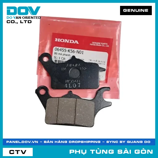 BỘ BỐ THẮNG | HONDA PARTS CODE 06455K56N01 — 06455K56N01