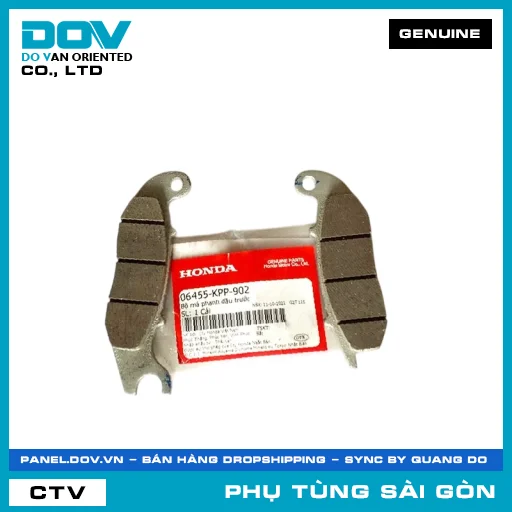 BỘ BỐ THẮNG NHỚT TRƯỚC | HONDA PARTS CODE 06455KPP902 — 06455KPP902