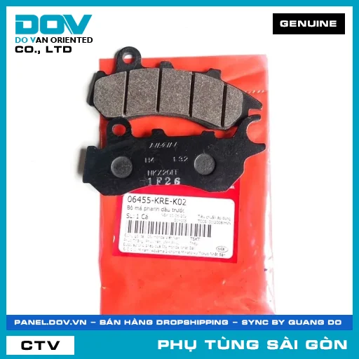 BỘ BỐ THẮNG NHỚT TRƯỚC | HONDA PARTS CODE 06455KREK02 — 06455KREK02