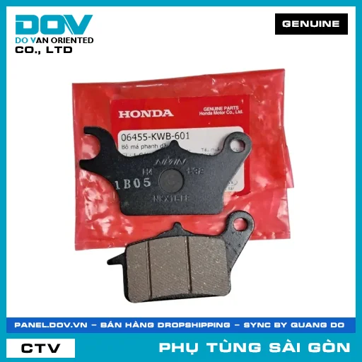 BỘ BỐ THẮNG NHỚT | HONDA PARTS CODE 06455KWB601 — 06455KWB601