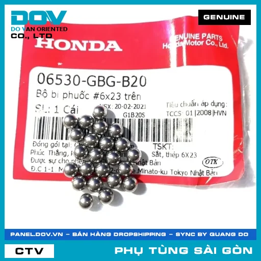 BỘ BI PHUỐC #6X23 TRÊN | HONDA PARTS CODE 06530GBGB20 — 06530GBGB20