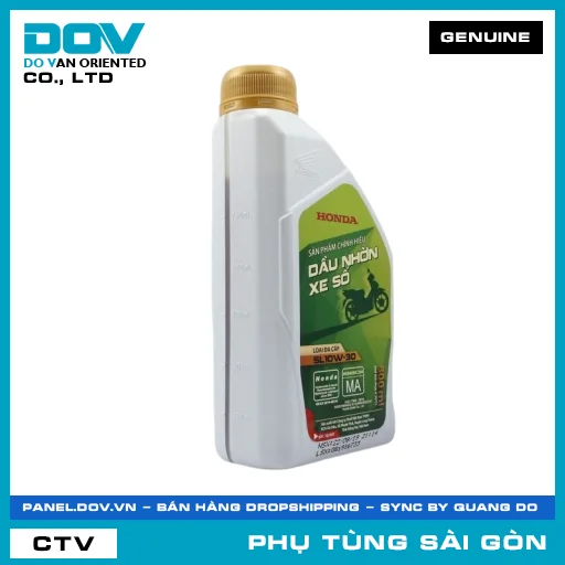 CHAI NHỚT ĐỘNG CƠ XE SỐ SL-MA10W-30 800ML | HONDA PARTS CODE 082322MAK0LVD — 082322MAK0LVD