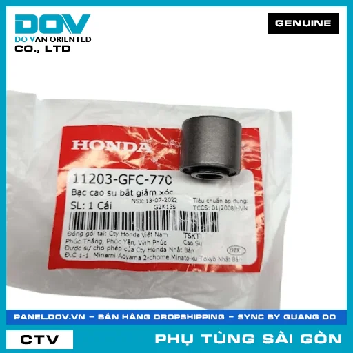 BẠC CAO SU BẮT PHUỘC | HONDA PARTS CODE 11203GFC770 — 11203GFC770