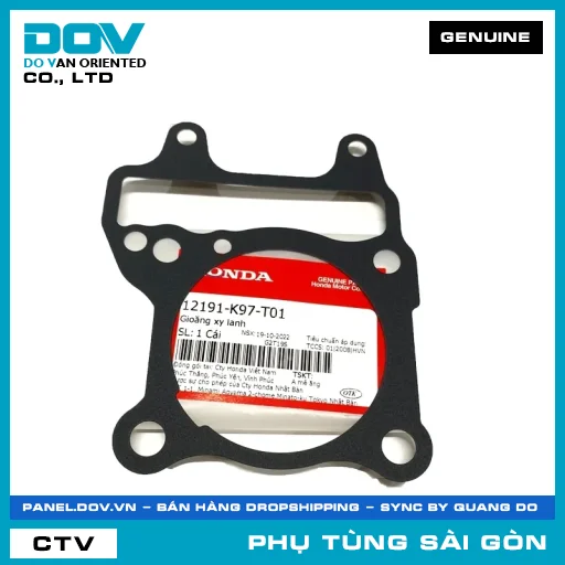 RON XY LANH | HONDA PARTS CODE 12191K97T01 — 12191K97T01