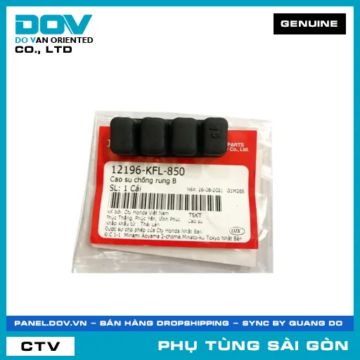 CAO SU CHỐNG RUNG B | HONDA PARTS CODE 12196KFL850 — 12196KFL850