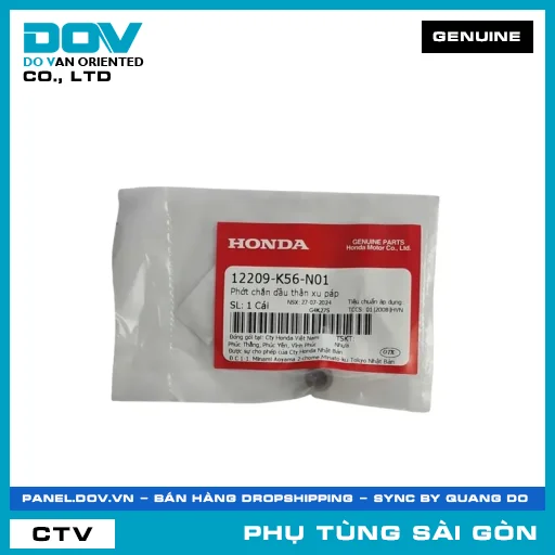 PHỐT CHẮN NHỚT THÂN XU PÁP | HONDA PARTS CODE 12209K56N01 — 12209K56N01