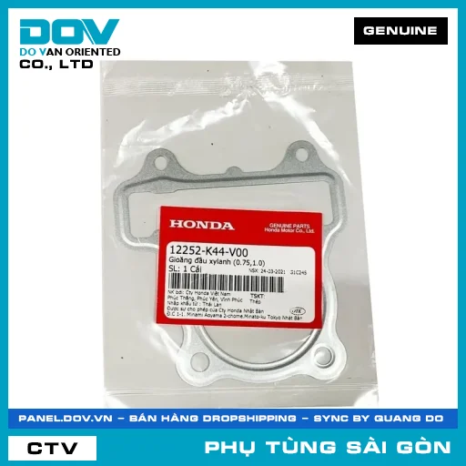 RON ĐẦU XYLANH (0.75,1.0) | HONDA PARTS CODE 12252K44V00 — 12252K44V00