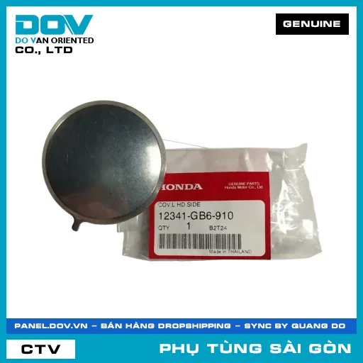 NẮP ĐẦU QUY LÁT TRÁI | HONDA PARTS CODE 12341GB6910 — 12341GB6910