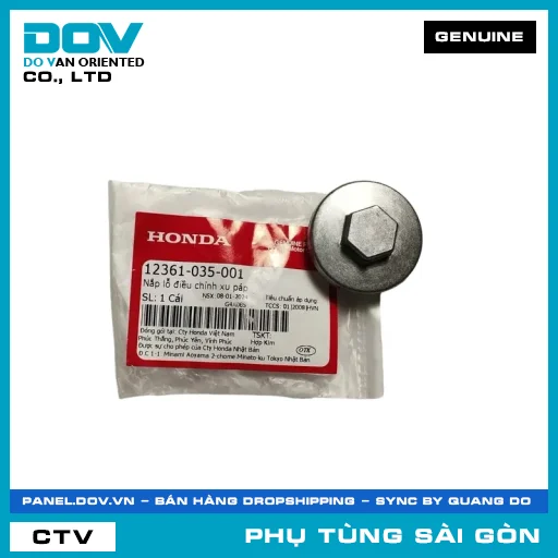 NẮP LỖ ĐIỀU CHỈNH XU PÁP | HONDA PARTS CODE 12361035001 — 12361035001