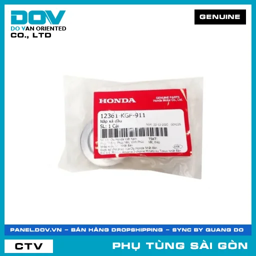 NẮP XẢ NHỚT | HONDA PARTS CODE 12361KGF911 — 12361KGF911
