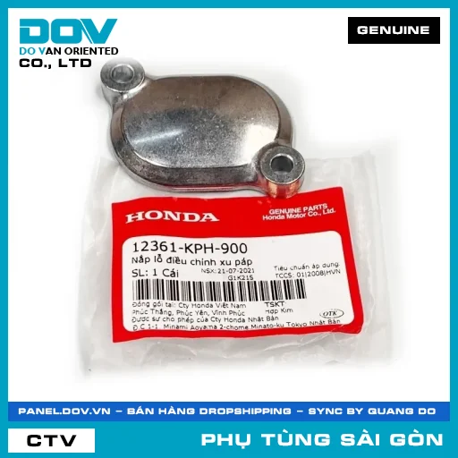 NẮP LỖ ĐIỀU CHỈNH XU PÁP | HONDA PARTS CODE 12361KPH900 — 12361KPH900