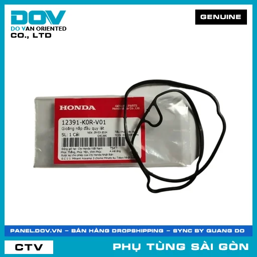 RON NẮP ĐẦU QUY LÁT | HONDA PARTS CODE 12391K0RV01 — 12391K0RV01
