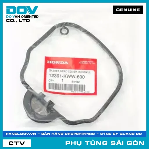 RON NẮP ĐẦU QUY LÁT | HONDA PARTS CODE 12391KWW600 — 12391KWW600