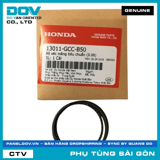 BỘ XÉC MĂNG TIÊU CHUẨN (0.00) | HONDA PARTS CODE 13011GCCB50 — 13011GCCB50