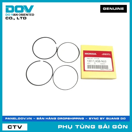 BỘ XÉC MĂNG TIÊU CHUẨN (0.00) | HONDA PARTS CODE 13011K56N00 — 13011K56N00